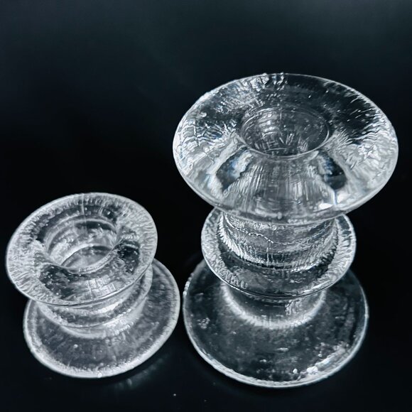 Vintage 2 Iiittala Festivo Candle Holders MCM  Mid century Modern Replacements - Picture 2 of 4